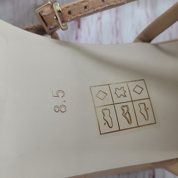 JEFFREY CAMPBELL Tan Strappy Block Heel Platform Sandals Size 8.5 - Picture 10 of 10